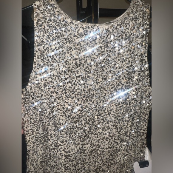 Mac Duggal 5526 NWT SLEEVELESS SEQUINED MIDI SHEATH DRESS - Picture 6 of 10